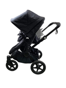 secondhand Bugaboo Donkey 5 Duo Stroller, 2021, Black , Grey Melange HIDDEN REQ 5.20