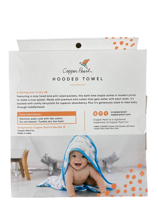 secondhand Copper Pearl Knit Hooded Towel, Twinkle