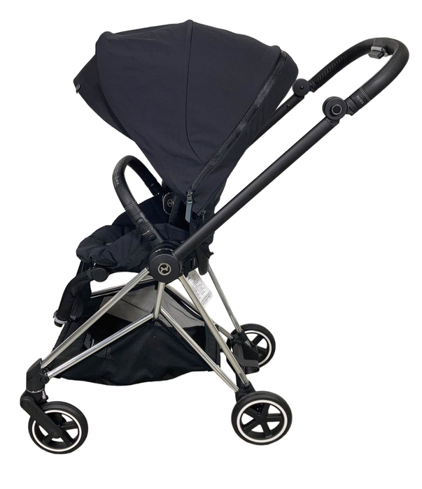 secondhand Cybex MIOS Stroller, 2022, Chrome With Black Details, Deep Black