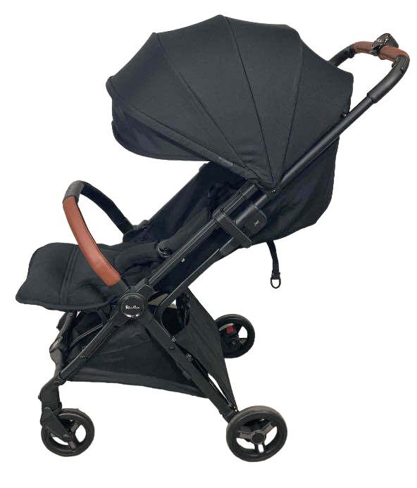 secondhand Silver Cross Jet 3 Super Compact Stroller, Black, 2023