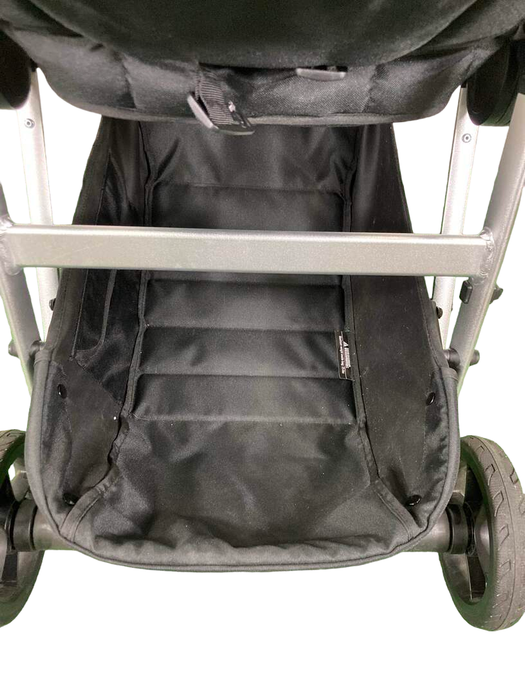 Mockingbird Single to Double 2.0 Stroller, 2024, Silver with Black Leather, Watercolor Drops, Sea