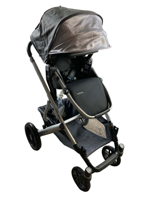 UPPAbaby VISTA Stroller with Snack Tray, Jordan (Charcoal Melange), 2019