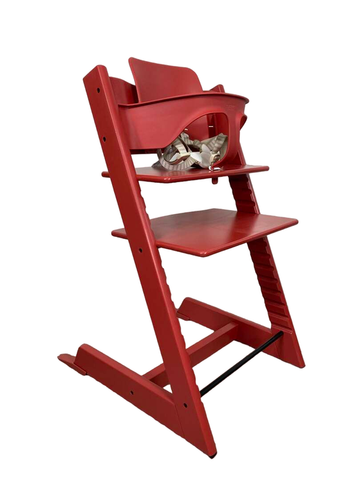 Stokke Tripp Trapp High Chair With Baby Set, Warm Red