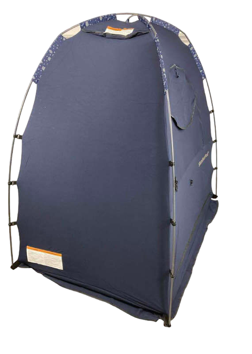 secondhand SlumberPod 3.0 Sleep Canopy, Navy with Night Sky Accents