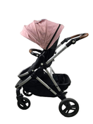 secondhand Mockingbird Single to Double 2.0 Stroller, 2023, Silver with Penny Leather, Watercolor Drops, Bloom