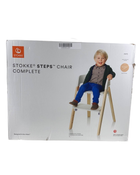 used Stokke Steps Chair, White/Natural