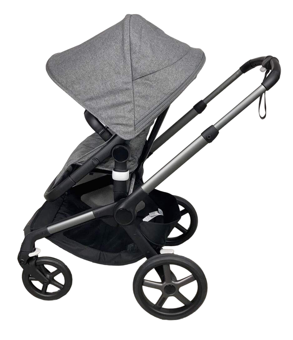 secondhand Bugaboo Fox 5 Stroller, 2023, Graphite Frame, Grey Melange