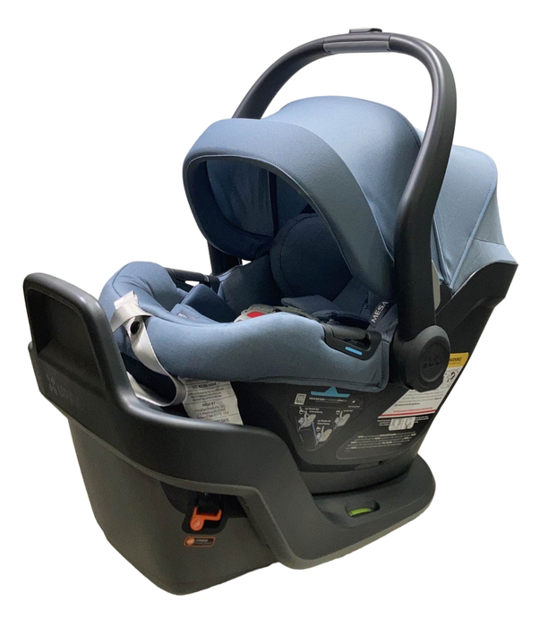 used UPPAbaby MESA MAX Infant Car Seat and Base, Gregory Blue Melange, 2022