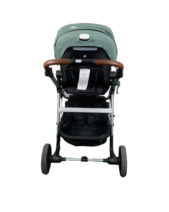 Mockingbird Single to Double 2.0 Stroller, Silver with Penny Leather, Windowpane, Sage, 2023