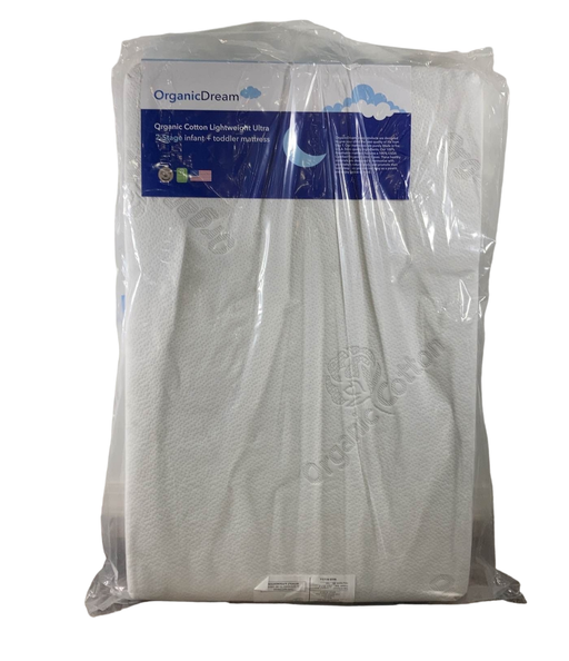 used Organic Dream Organic Cotton 2-Stage Lightweight Ultra Crib Mattress Mini