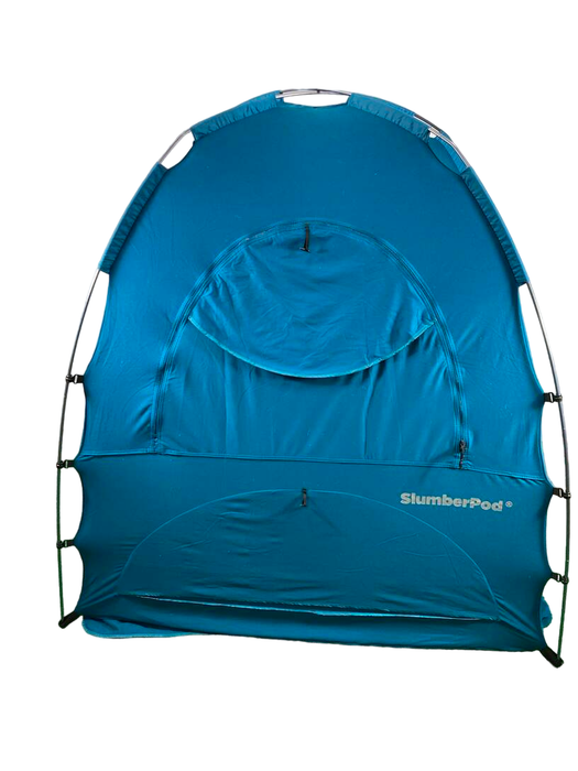 used SlumberPod 3.0 Sleep Canopy with Fan, Teal