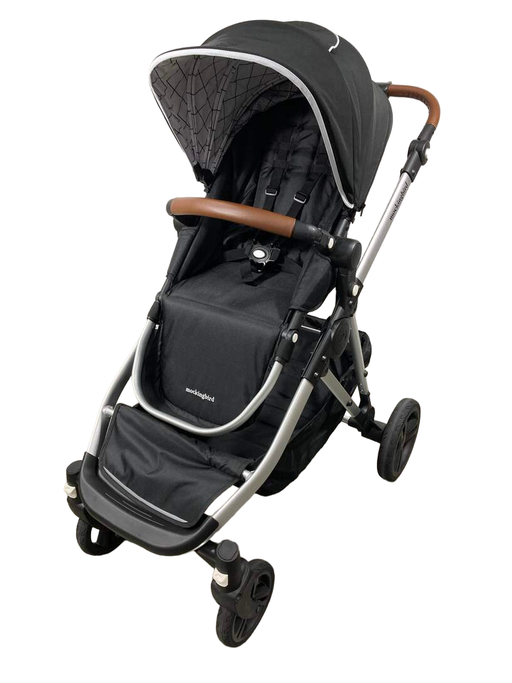 used Mockingbird Single to Double Stroller, 2023, Silver with Penny Leather, Windowpane, Black