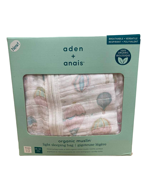 used Aden + Anais Cotton Muslin Sleep Bag, 18-36M, Above The Clouds HIDDEN PICS 4.17