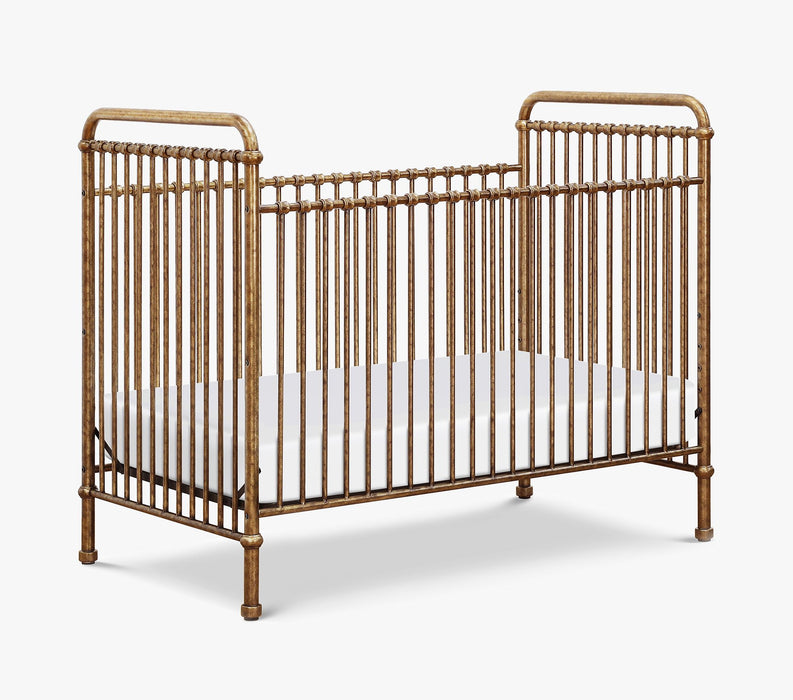 Pottery Barn Kids Namesake Abigail 3-in-1 Metal Convertible Crib, Vintage Gold