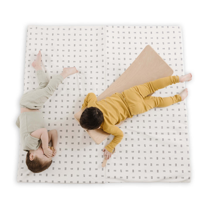 Toki Mats Padded Play Mat, Mudcloth Vegan Leather, Multiple Sizes