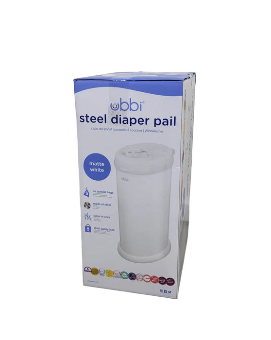 Ubbi Diaper Pail, White