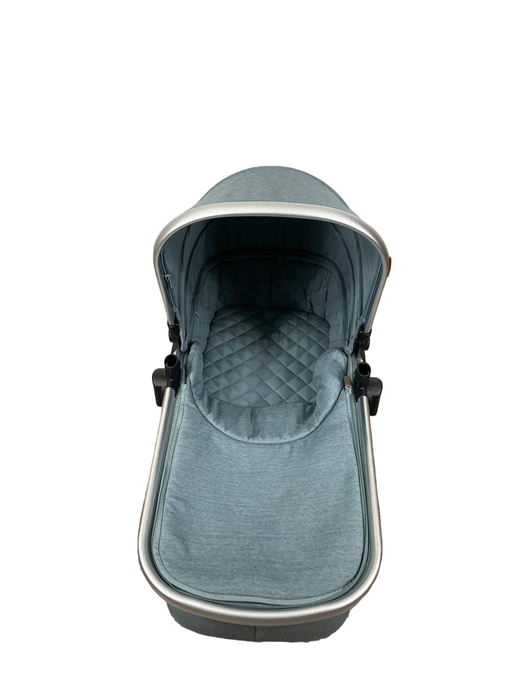 Mompush Ultimate 2 Baby Stroller, Sage with Silver Frame , 2021