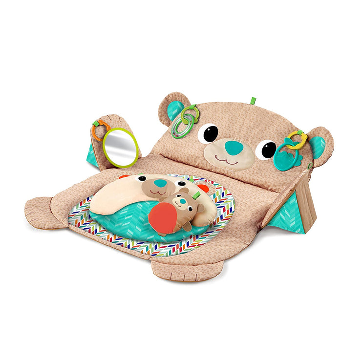 secondhand Bright Starts Tummy Time Prop & Play Mat, Teddy Bear