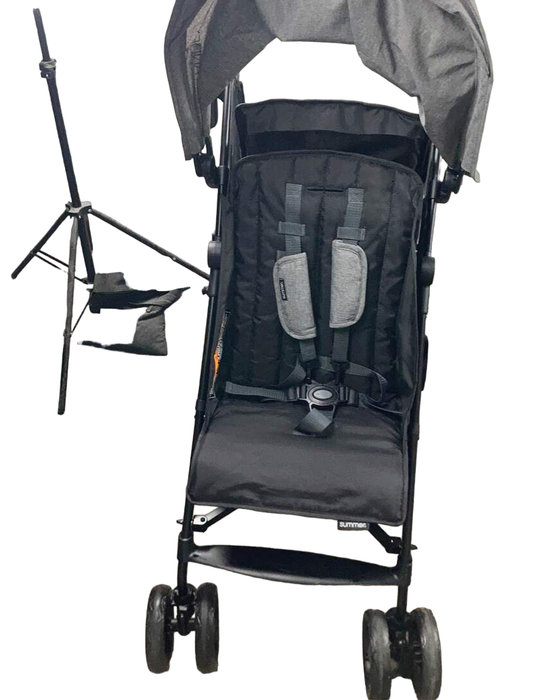 Summer Infant 3Dlite Tandem Convenience Stroller, 2023 Black