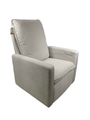 used Babyletto Cali Pillowback Swivel Glider, Performance Beach Eco-Weave