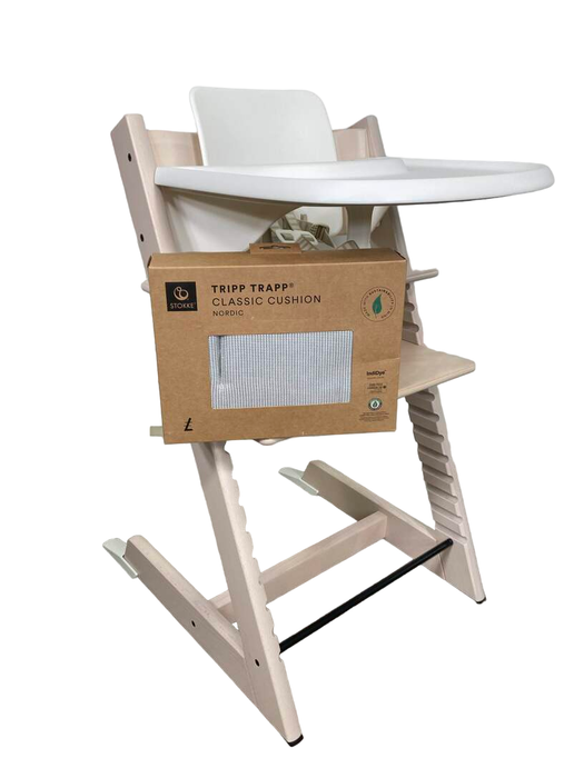 used Stokke Tripp Trapp Complete High Chair, Nordic Grey, Whitewash