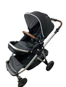 used Mockingbird Single to Double Stroller, Silver with Penny Leather, Black , Windowpane, 2022