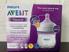 used Philips Avent Natural Bottles, 4oz, 2 Pack