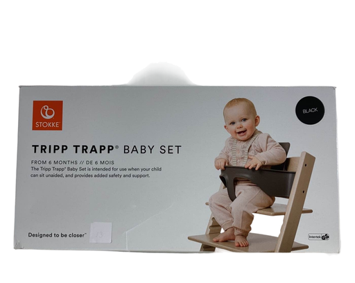 used Stokke Tripp Trapp Baby Set, Black, Version 4