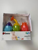 used Sassy Easy Squeezies Bath Toys 3Piece Set