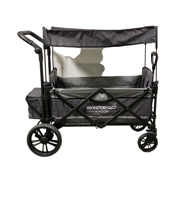 secondhand Wonderfold X2 Push + Pull Double Stroller Wagon, Stone Gray, 2022