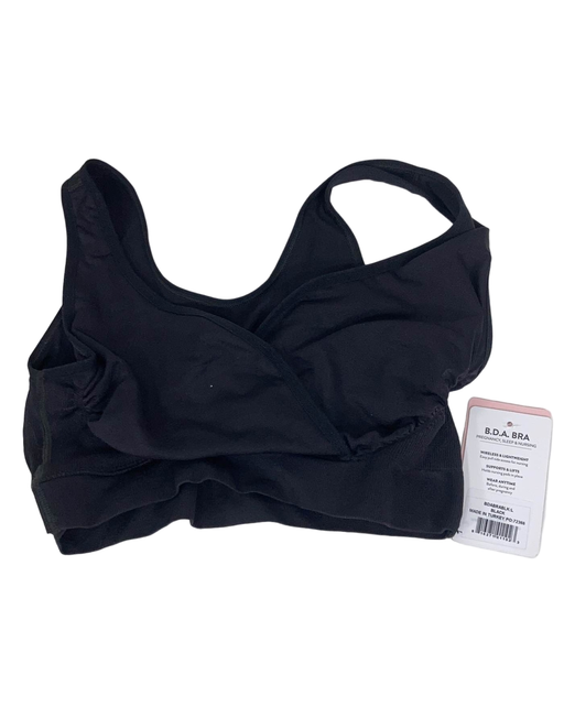 used Belly Bandit Bandita Maternity Nursing Bra, Black, L