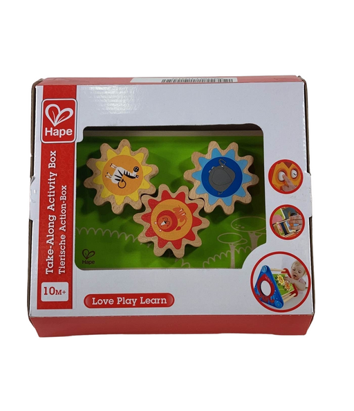 used Hape Wooden Activity Skill Building Box