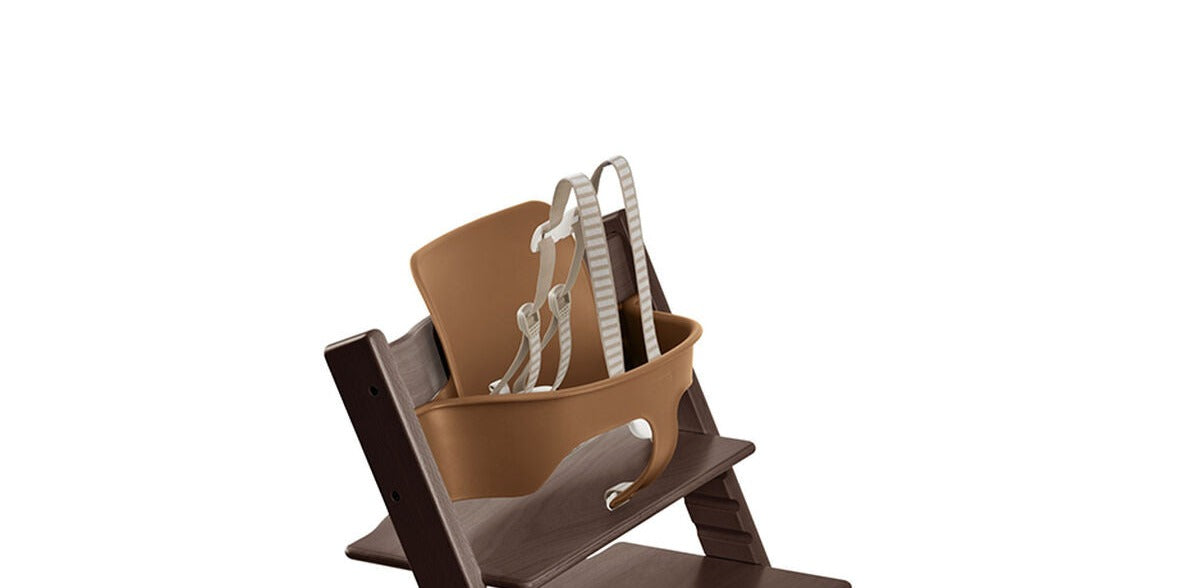 used Stokke Tripp Trapp Baby Set, Walnut, Version 4 