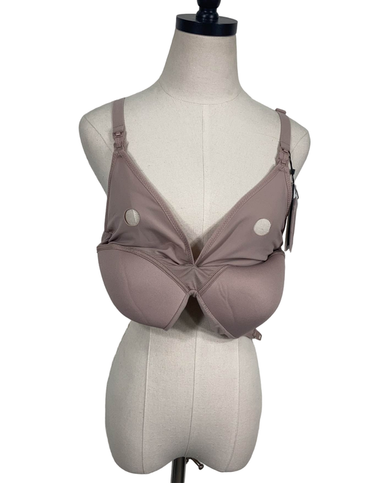 secondhand Kindred Bravely Minimalist Hands-Free Pumping And Nursing Plunge Bra, XX-Large, Regular, Lilac Stone