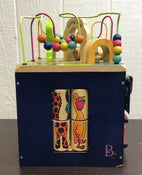 secondhand B. toys Zany Zoo Wooden Activity Cube