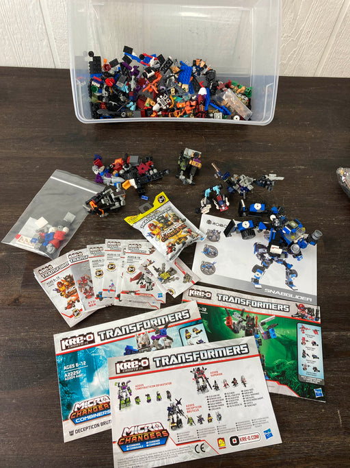 used Transformers KRE-O Micro Changers Construction Sets