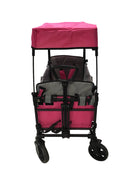 used Wonderfold X2 Push + Pull Double Stroller Wagon, 2021, Pretty-n-Pink