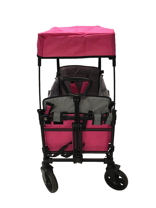 used Wonderfold X2 Push + Pull Double Stroller Wagon, 2021, Pretty-n-Pink