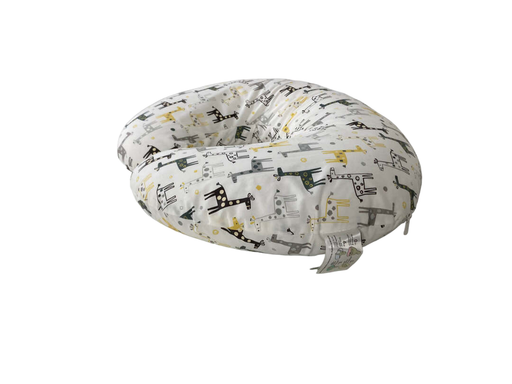 used Boppy Nursing and Infant Support Luxe Pillow, gray white giraffes