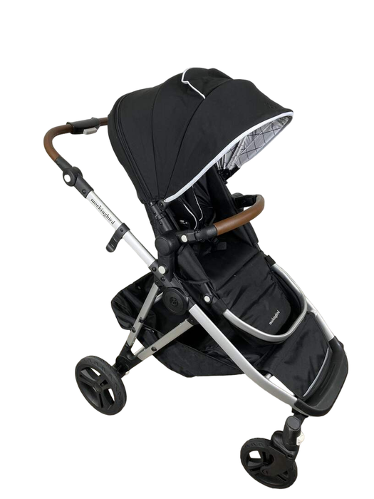 used Mockingbird Single to Double Stroller, 2023, Silver with Penny Leather, Windowpane, Black