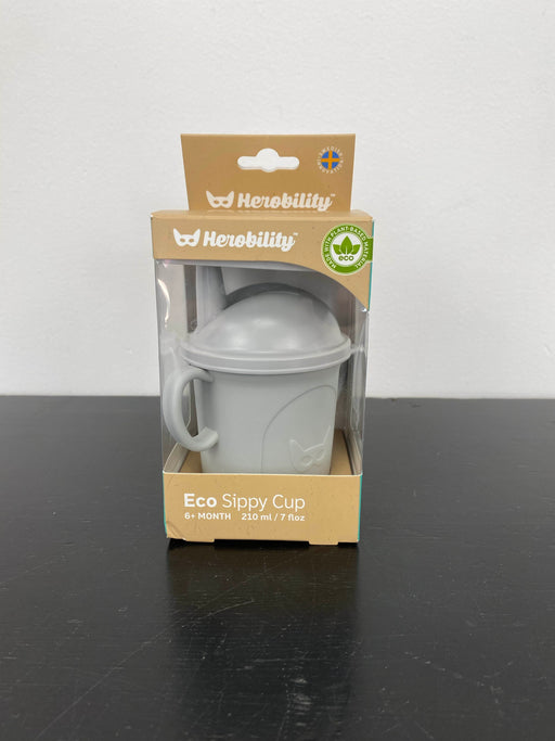 used Herobility Eco Sippy Cup, Mist Grey