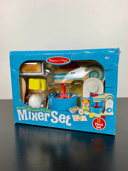 used Melissa & Doug Wooden Make-A-Cake Mixer Set