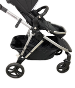 used Mockingbird Single to Double Stroller, 2022, Silver with Black Leather, Watercolor Drops, Black