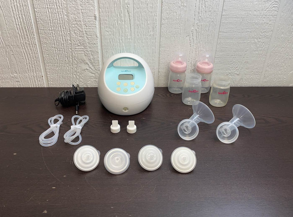 used Spectra Baby S1 Plus Premier Rechargeable Breast Pump, (28mm Flanges)