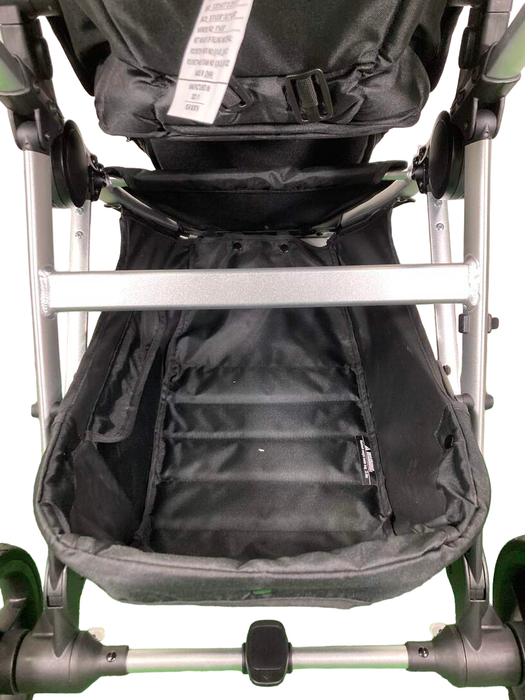 Mockingbird Single 2.0 Stroller, 2023, Silver with Penny Leather, Watercolor Drops, Sea