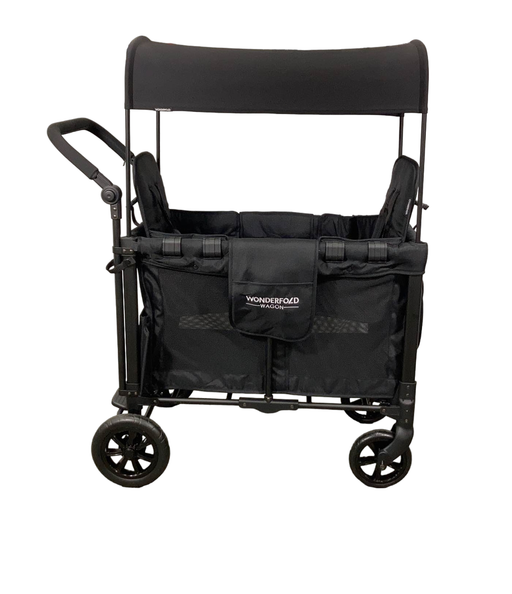 secondhand Wonderfold W2 Original Multifunctional Double Stroller Wagon, 2022, Black