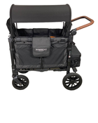 secondhand Wonderfold W2 Luxe Multifunctional Double Stroller Wagon, 2021, Volcanic Black