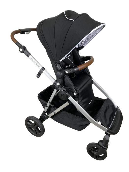 used Mockingbird Single to Double Stroller, 2022, Silver with Penny Leather, Windowpane, Black