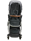 secondhand Mockingbird Single to Double Stroller, Silver with Penny Leather, Windowpane, Black , 2022