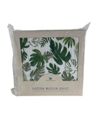 used Little Unicorn Cotton Muslin Quilt, Tropical Leaf